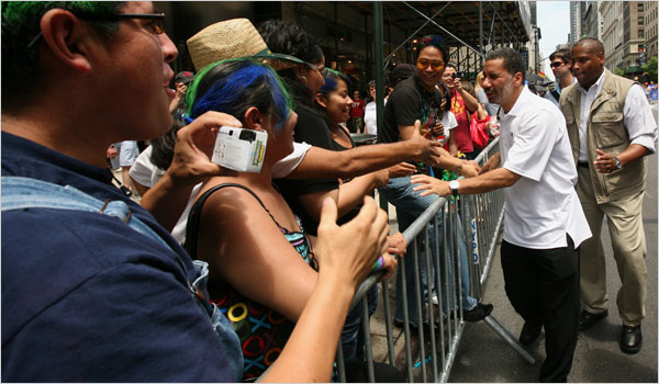 david paterson at gay pride march